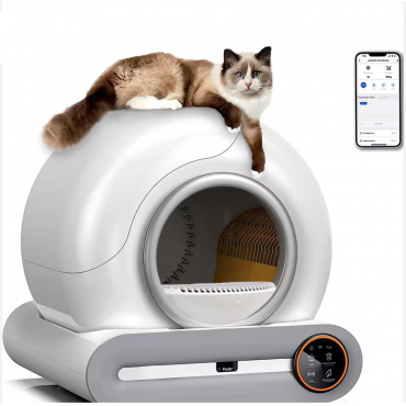 Self-cleaning cat litter box